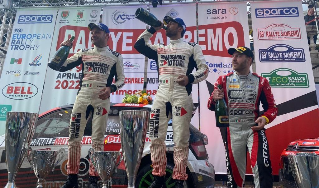 La R5 Evo Primocanale Motori-Gruppo Spinelli vince con Andolfi il Rallye di Sanremo